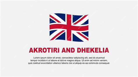 Premium Vector | Akrotiri and dhekelia flag abstract background design template akrotiri and ...