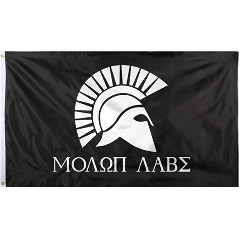 Black - Molon Labe Flag 2' x 3' - Walmart.com - Walmart.com