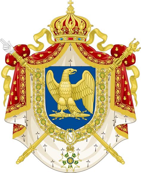 Coat of Arms Second French Empire (1852–1870)-2 - Исторические гербы Франции - Wikimedia Commons ...