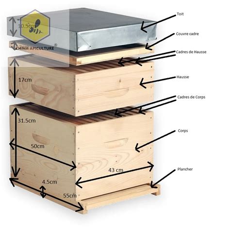 Standard 10 Or 12 Frame Dadant Beehive With Metalware To Assemble - Buy Beekeeping Tools ...