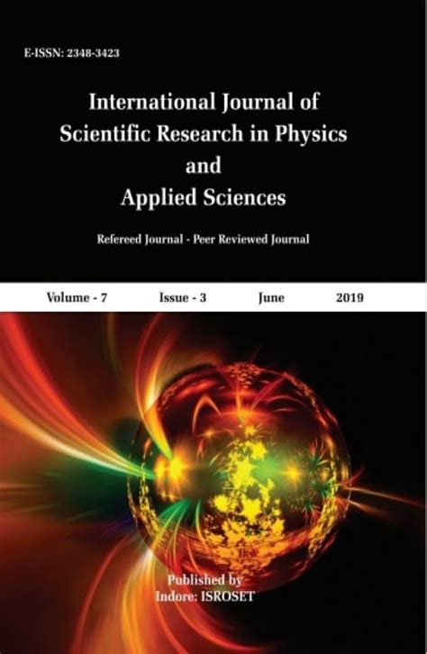 International Journal of Scientific Research in Physics and Applied Sciences : AkiNik Publications