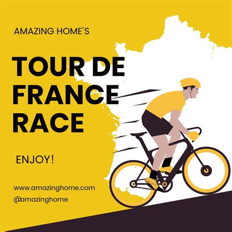 Tour de France Instagram Post in EPS, JPEG, Illustrator, PSD, SVG, PNG ...