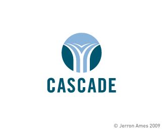 Cascade by jerron | Logo design inspiration, Logo design, Cafe logo