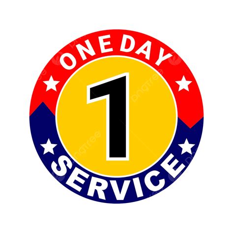 One Day Logo Design Vector, One Day, One Day Service Tag, One Day Service Slogan PNG and Vector ...