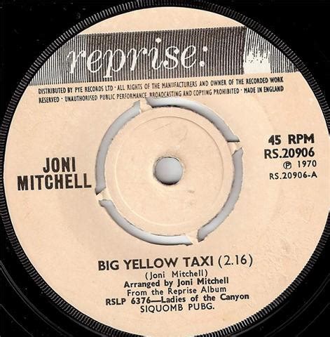 Joni Mitchell – Big Yellow Taxi (1970, Vinyl) - Discogs