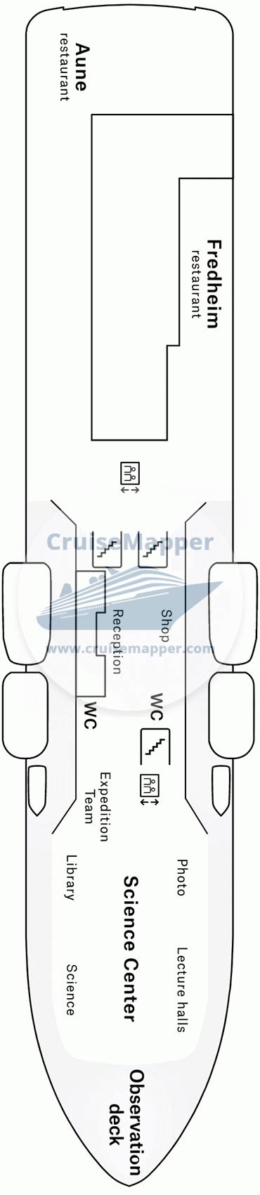 MS Roald Amundsen deck 6 plan | CruiseMapper