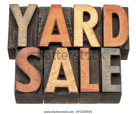 Yard Sale Banner Isolated Text Vintage Stock Photo (Edit Now) 391328965