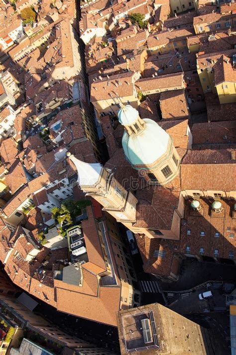 Bologna City View from Two Towers Stock Photo - Image of piazza ...