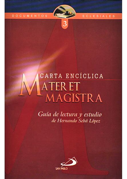 Carta Encíclica Mater Et Magistra