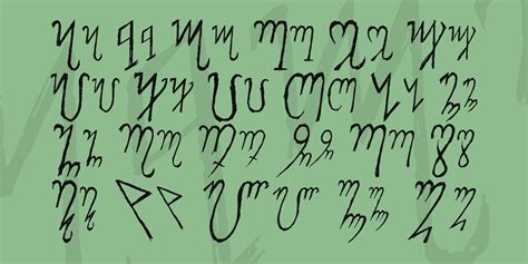 Theban Alphabet Font FREE Download & Similar Fonts | FontGet