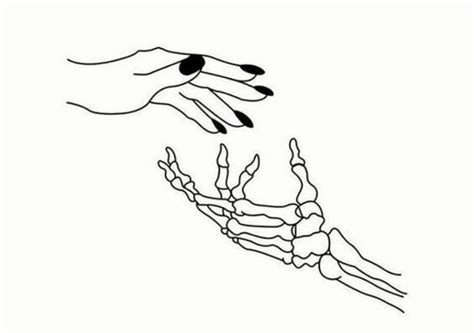 Skeleton hand tattoo. Simple hand tattoo. | Skeleton tattoos, Skeleton ...