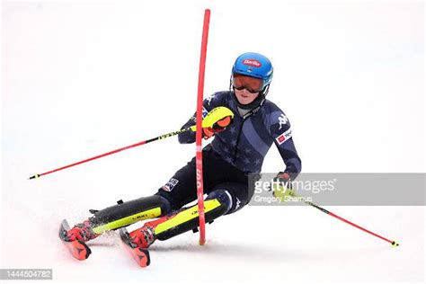 Mikaela Shiffrin of the United States during a training run prior to... News Photo - Getty Images