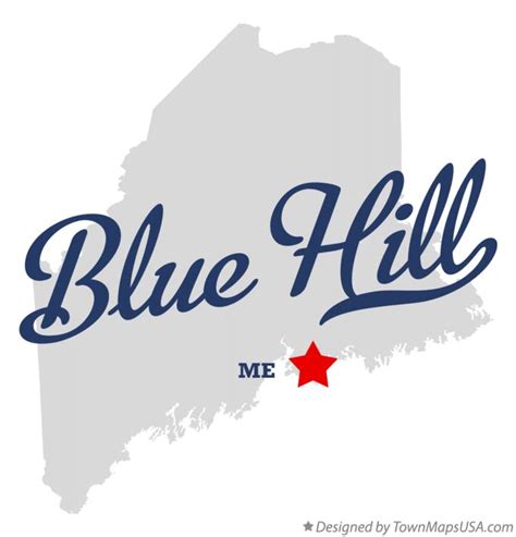 Map of Blue Hill, ME, Maine