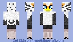 Secretary Bird Minecraft Skin