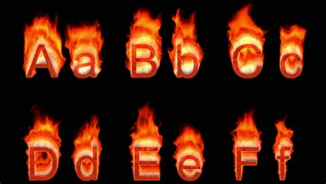 Flaming Alphabet. Upper And Lower Case D Bursting Into Flames. Part Of A Series An Alphabet ...