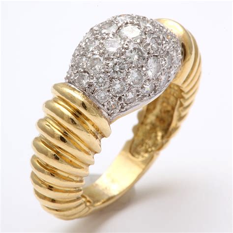 Super Chic Diamond Pinky Ring at 1stDibs | diamond pinky rings, pinky diamond, gold and diamond ...