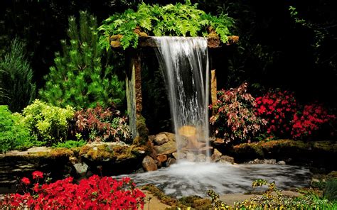 Indoor waterfall garden | Indoor Waterfall by *voyager01 on deviantART Waterfall House, Glass ...