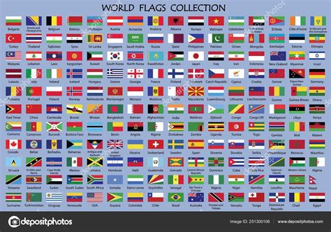 Flags And Country Names Of The World - About Flag Collections