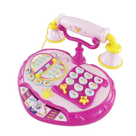 Princess Electronic Baby Phone Toy Kid Music Machine Telephone Toy with Game Educational ...