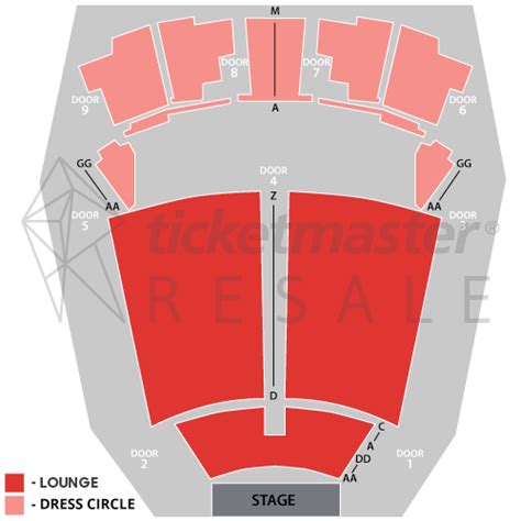 Crown Theatre Perth Lounge Seating Plan | Elcho Table