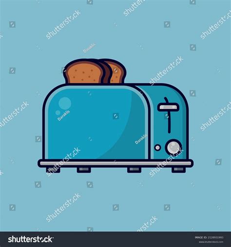 Cute Toaster Drawing Vector Art On Stock Vector (Royalty Free) 2128931993 | Shutterstock