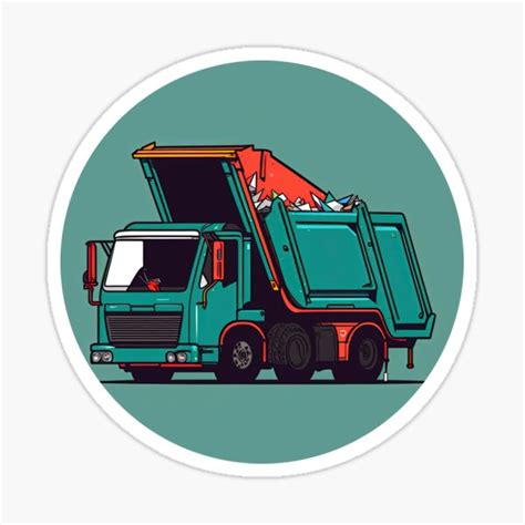 "Garbage Truck" Sticker for Sale by duke818 | Redbubble