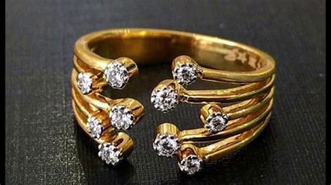 Gold Ring Girlish Design : 24k gold rings designs collection for girls ...