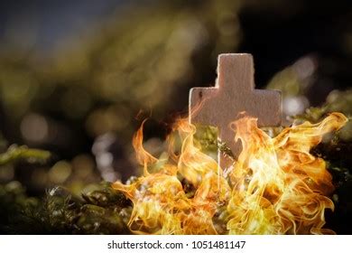 Burning Cross Background Stock Photo 1051481147 | Shutterstock