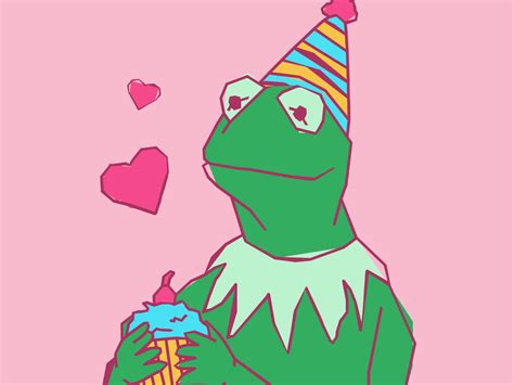 Birthday Kermit by Brittany Calderon on Dribbble