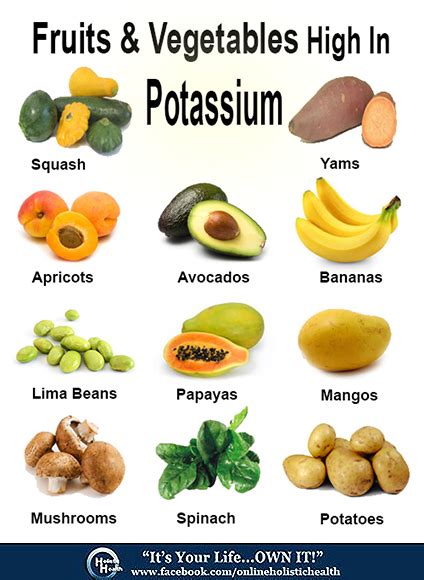 Fruits & Vegetables High in Potassium! | High potassium foods, Potassium foods, Health food