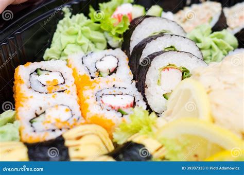 Traditional Japanese sushi stock image. Image of lunch - 39307333