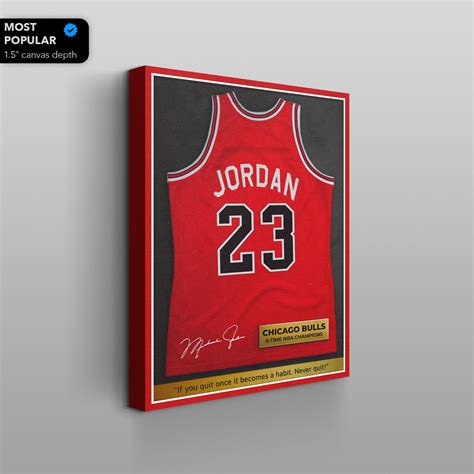 Michael Jordan No 23 Jersey Chicago Bulls Famous Basketball | Etsy