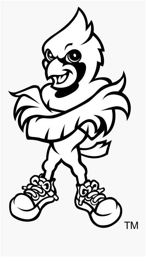 Louisville Cardinals Logo Black And White - Louisville Cardinals Mascot ...