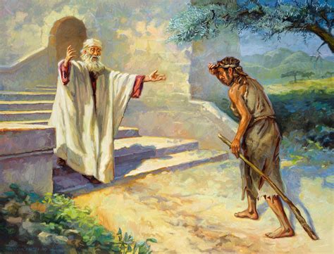 The parable of the prodigal son 1 - Gospelimages in 2021 | Bible art, Jesus art, Biblical art