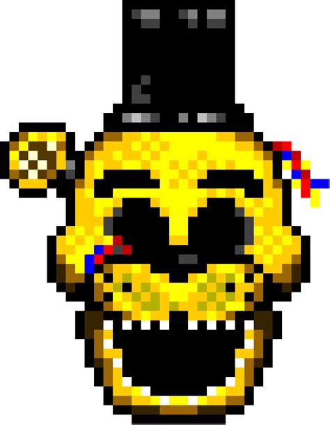 Golden Freddy en 2023 | Dibujos en pixeles, Dibujos en cuadricula, Arte ...