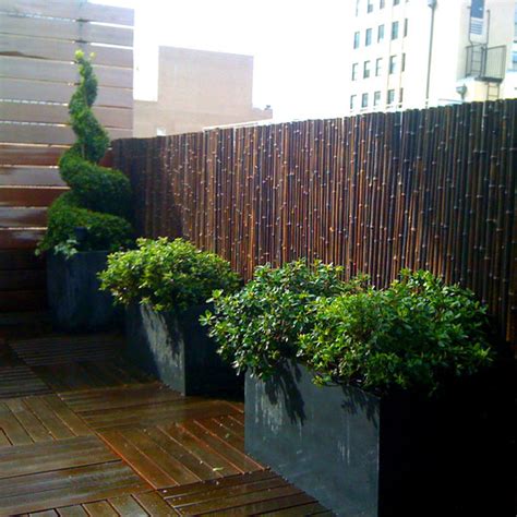 34 ideas for privacy in the garden with a decorative bamboo fence ...