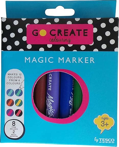 Go Create Magic Marker Pens - 6 Colours and 2 Magic Markers (Pack 8's): Amazon.co.uk: Office ...