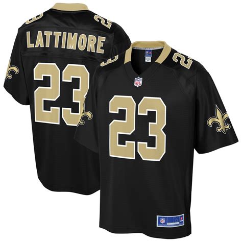 Youth NFL Pro Line Marshon Lattimore Black New Orleans Saints Team ...