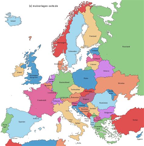 europas länder och huvudstäder karta Karta över europas huvudstäder ...