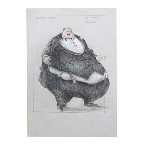 Hand-drawn James Acheson Mr. Creosote Costume Design | MONTY PYTHON'S THE MEANING OF LIFE (1983)