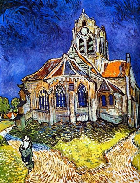 Van Gogh, L'église d'Auvers-sur-Oise, 1890 | Van gogh, Van gogh art ...