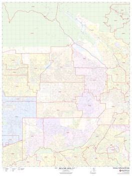 Fontana CA Zip Code Map