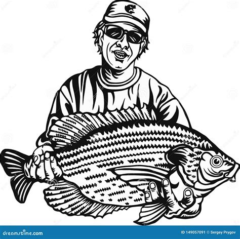 Crappie Fish Silhouette Cartoon Vector | CartoonDealer.com #200691213