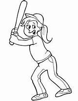 Softball Coloring Page At GetColoringscom  Free Printable Colorings sketch template
