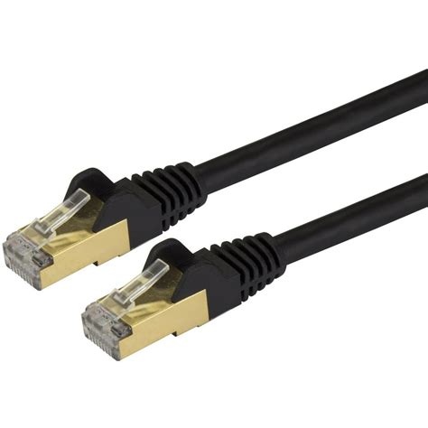 StarTech.com 10ft CAT6a Ethernet Cable, 10 Gigabit Category 6a Shielded Snagless 100W PoE Patch ...