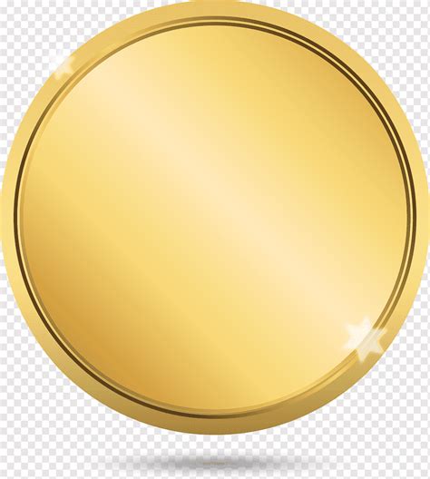 Gold coin graphic, Circle Computer file, painted gold label, watercolor ...