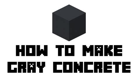 Dark Gray Concrete Minecraft Actually my mission today is to convince ...