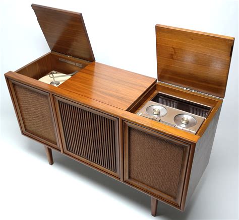 Mid century Modern Stereo Console by Sylvania – The Vintedge Co.