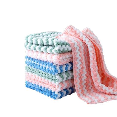 6PCS Kitchen Dish Towels Reusable Towels and Dishcloths Set for Washing ...