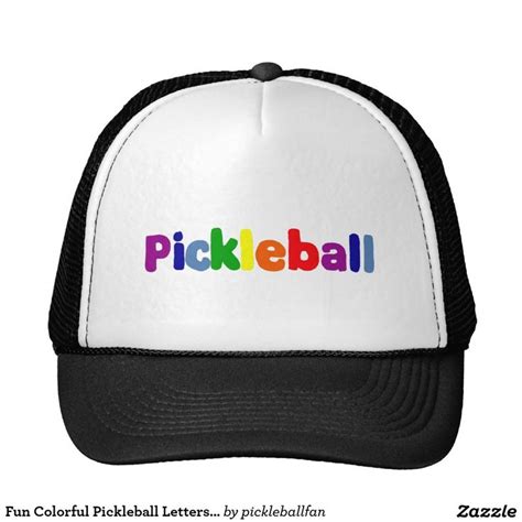 Fun Colorful Pickleball Letters Art Trucker Hat | Trucker hat, Trucker, California trucker hat